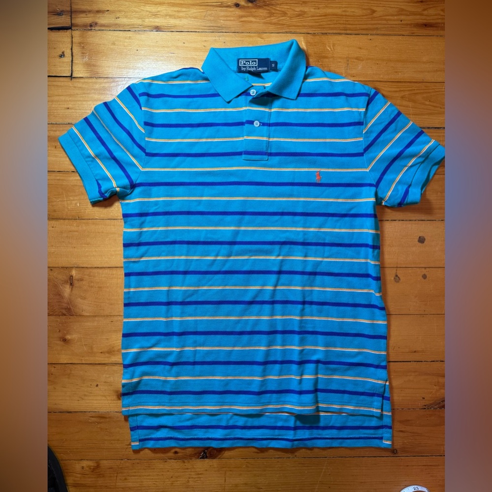 True Vintage Polo Ralph Lauren Striped Polo Men’s Size Small USA Made